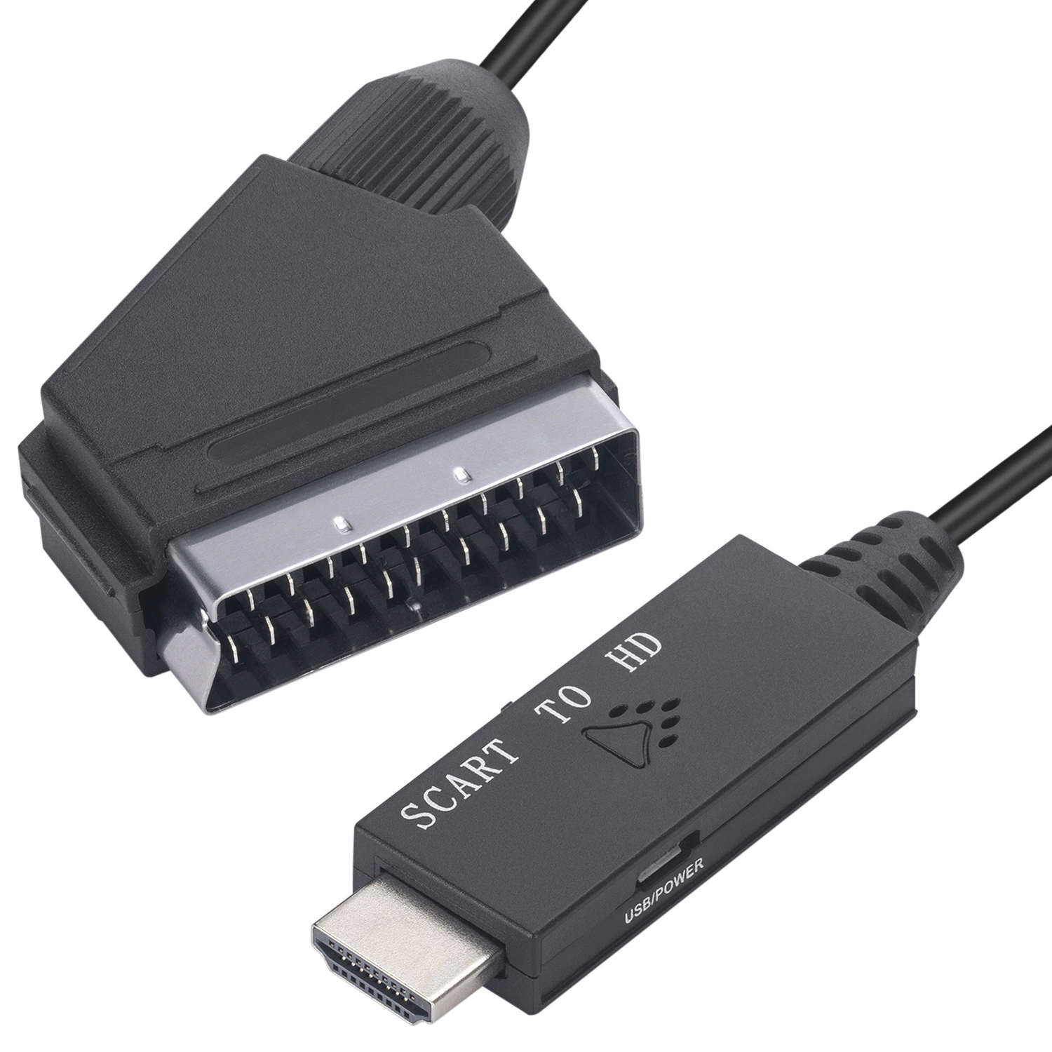 1 метр Scart к HDMI конвертер Scart к HDMI видеоротор высокой четкости Scart соединительный кабель