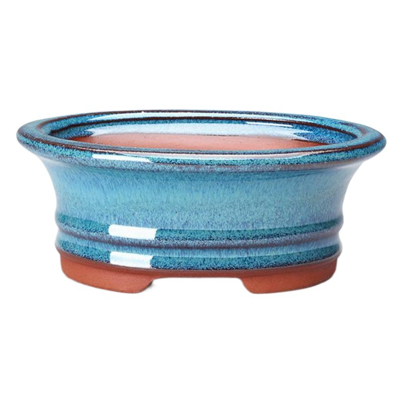 Кашпо для суккулентов из фиолетовой глины, грубая керамика, глазурованный горшок для растений, керамический горшок для бонсай, для офиса, рабочего стола, балкона, для аспарагуса, креативный цветочный горшок