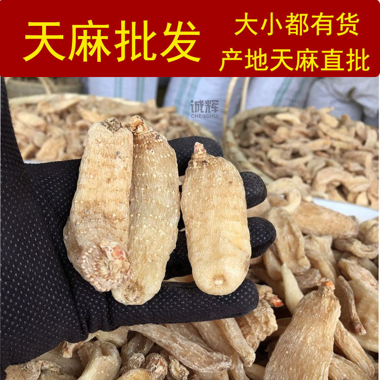 天麻批发云南中药材天麻厂家货源干天麻大货可帮磨天麻粉切天麻片
