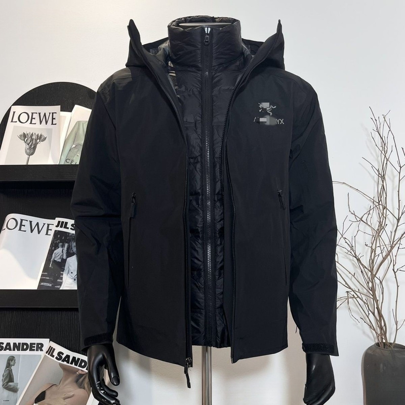 2025 Taizhou Hardshell 3-in-1 down Jacket with Detachable Inner Layer, Unisex Winter Waterproof Coat