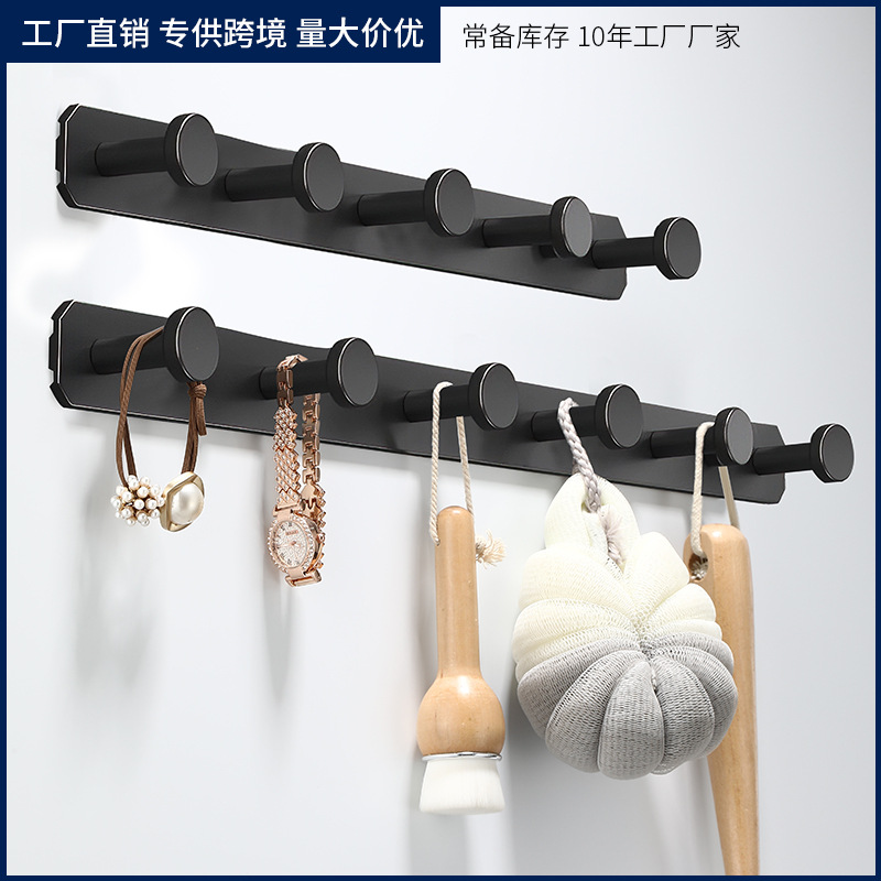 No-drill invisible hooks wholesale kitchen wall storage hanging rack hooks behind door space aluminum coat and hat invisible hooks