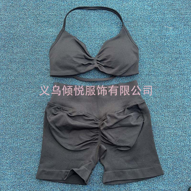 DFYNE AliExpress TK Venta caliente Sujetador pequeño Pantalones cortos Traje de pantalones Yoga Fitness Deportes Casual Traje transpirable