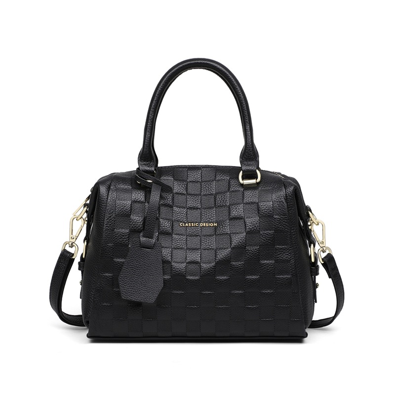 2026 New Arrival Genuine Leather Handbag Large Capacity Crossbody Shoulder Bag Pillow Boston Bag For Women's Commuting - Thumbnail 5