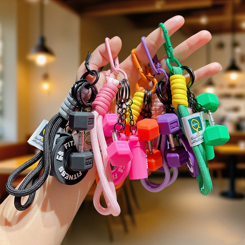 Pvc Mini Fitness Equipment Keychain Sports Dumbbell Kettlebell Pendant Trendy Bag Blind Box Style Gift Wholesale Pvc Mini Fitness Equipment Keychain Sports Dumbbell Kettlebell Pendant Trendy Bag Blind Box Style Gift Wholesale