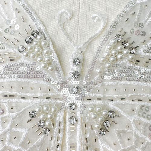 Heavy Industry Sparkling Full Diamond Butterfly Accessory New Bridal Gown Dress Decoration DIY Supply Manufacturer Wholesale