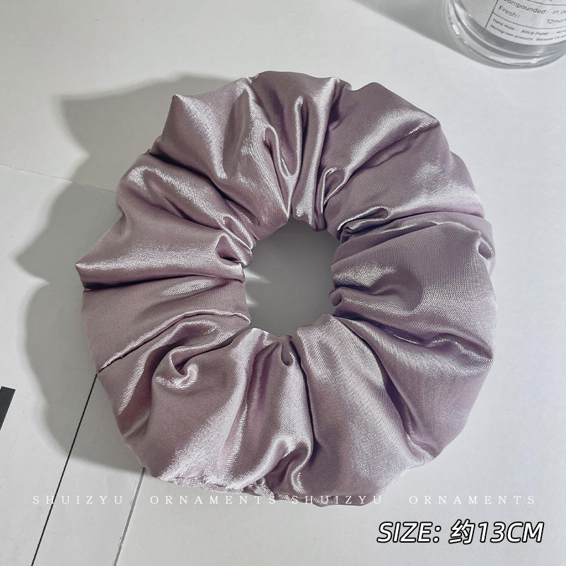 almohada de satén para dormir anillo de cabello de intestino grueso para mujeres de alta calidad sensación de bola de cabello de nuevo 2025