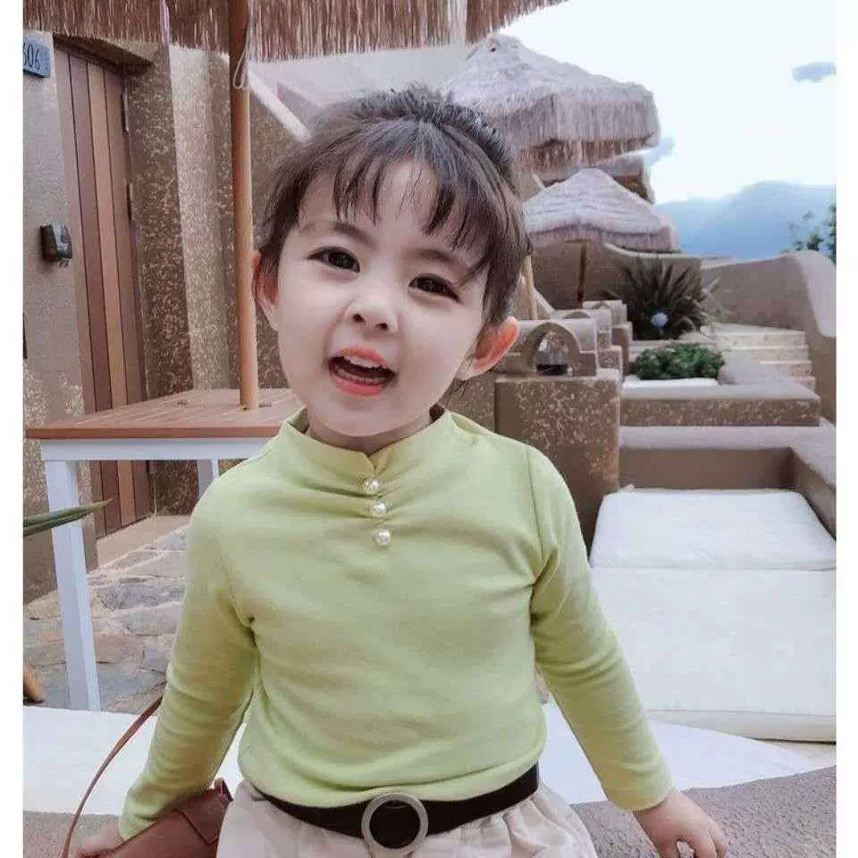 Autumn body-friendly children's T-shirt, demi-season long-sleeve, 2022 collection, Korean style, western style