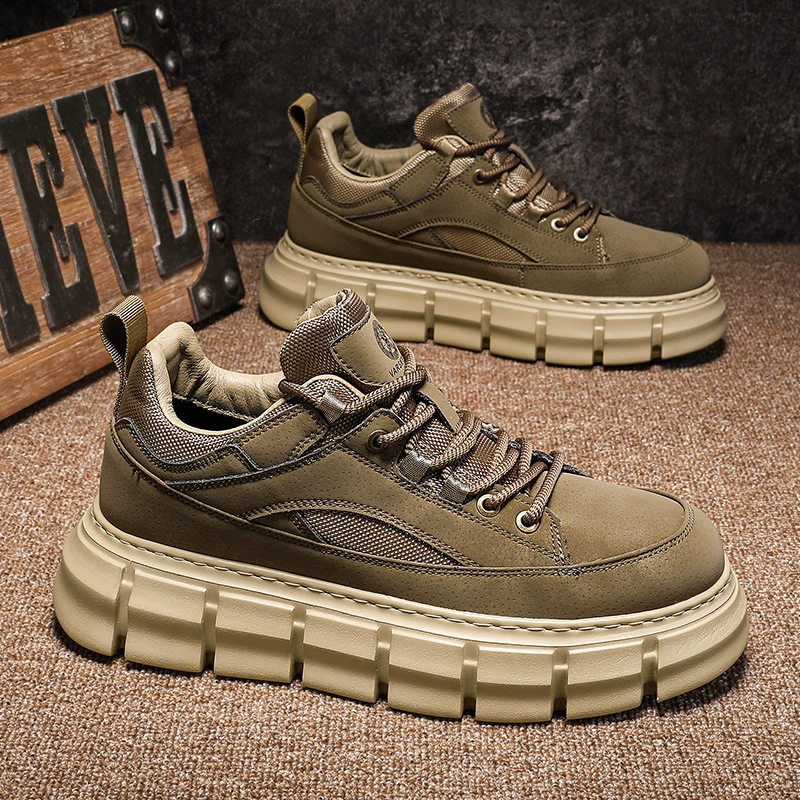 Мужская обувь осенняя и зимняя новая повседневная ретро повседневная обувь мужская легкая и толстая подошва на открытом воздухе