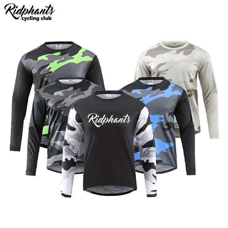 RD men's mountain bike quick-drying breathable sunscreen riding off-road downhill motorcycle long sleeve light pullover t