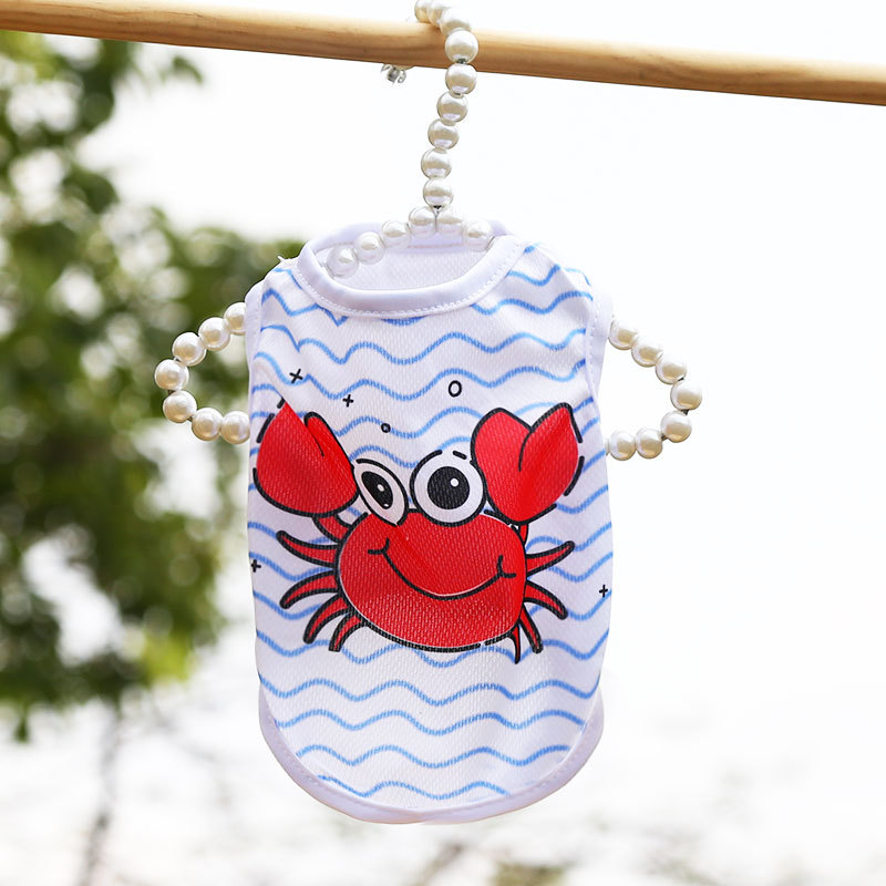 Chaleco Transpirable para Mascotas de Tela, con Protección Solar y Estampado 3D, para Verano