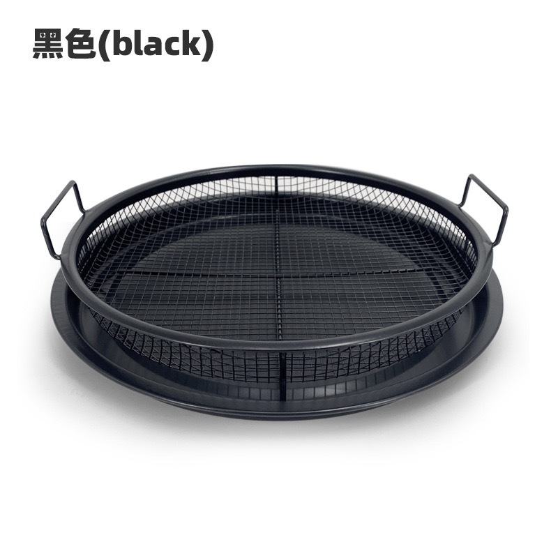 Barbacoa cesta de acero inoxidable bandeja para hornear horno bandeja de hornear freidora de aire accesorios al aire libre barbacoa bandeja traje