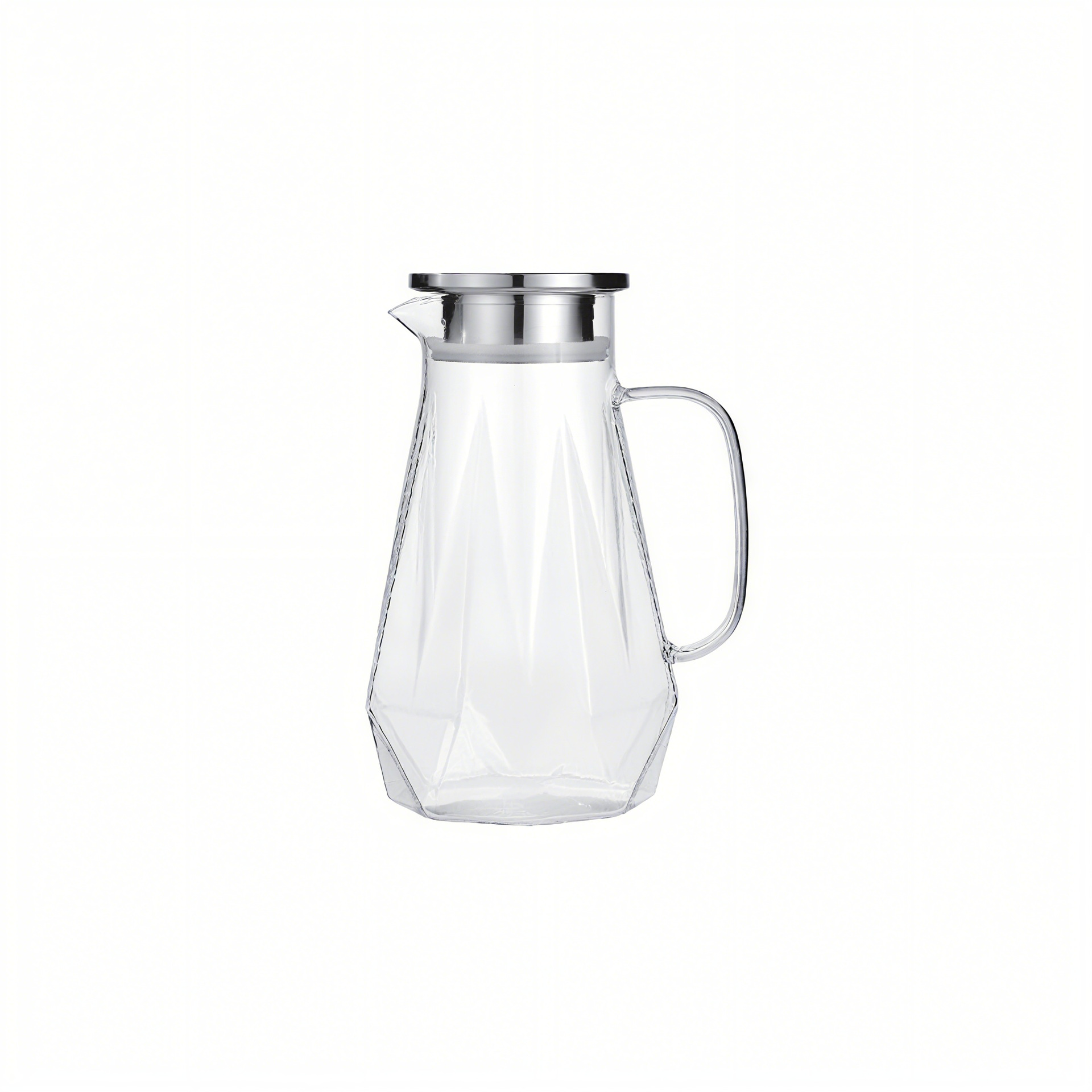 Gran capacidad de alta borosilicona resistente al calor tetera de agua caliente doméstica tetera de agua fría de vidrio tetera de té fría abierta tetera de jugo de fruta al por mayor