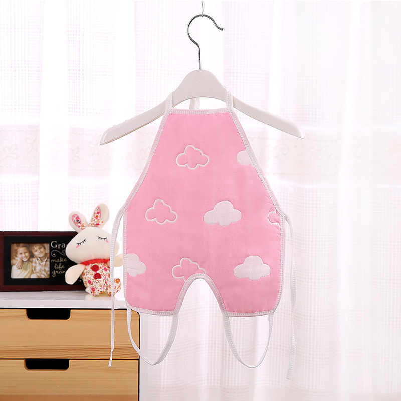 婴儿肚兜夏季2021新款肚围男女宝宝护肚围连脚婴幼儿提花纱布肚兜|ms