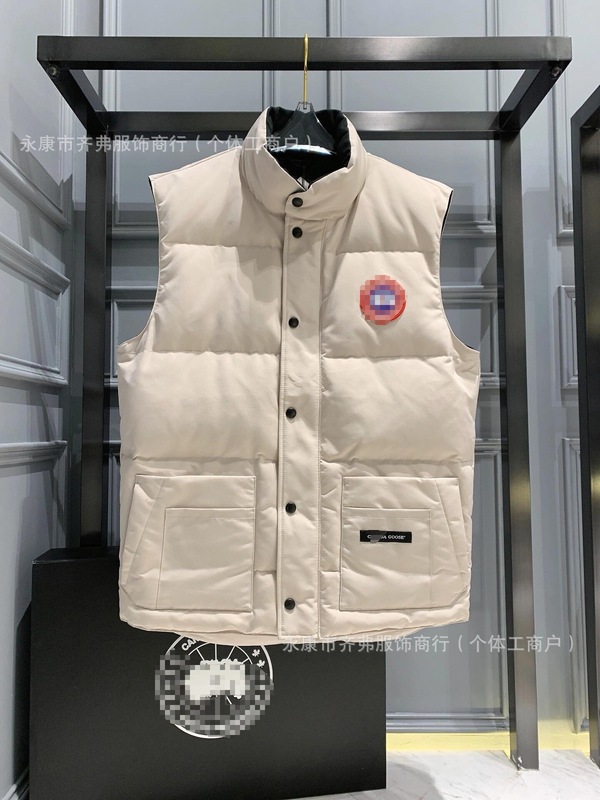 秋冬24FW グースファミリー 綿入りベスト 暖かいスタンドカラー 厚手 男女兼用 ゆったりベスト 厚手保温|undefined