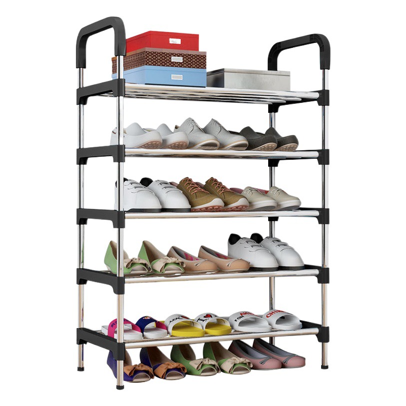 Zapatero Multicapa Armable de Metal para Hogar y Dormitorio