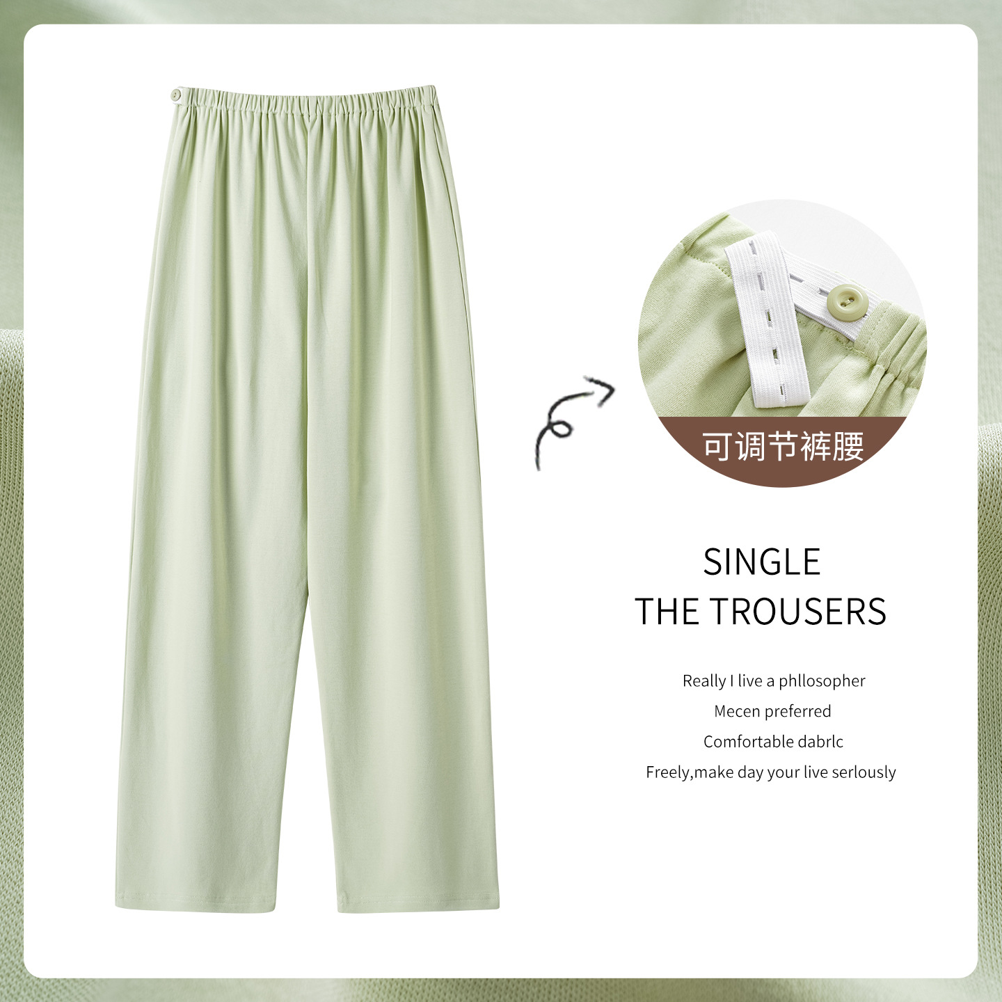 2025 Autumn New Cross-Border Popular Maternity Pants Pure Cotton Women's Pregnancy and Nursing Adjustable Waistband Postpartum