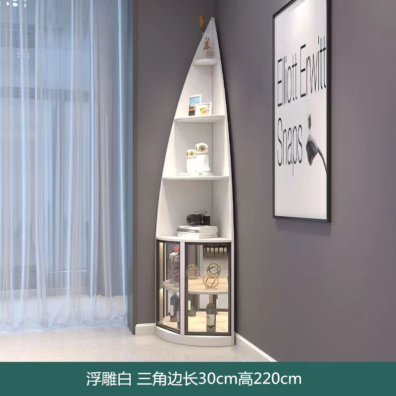 海草转角柜置物架客厅三角边柜卧室墙角柜收纳柜靠墙拐角柜|undefined