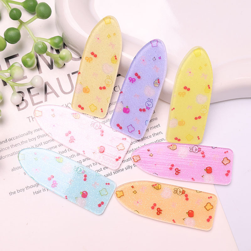 Childlike and Cute Fruit Cake Printed Glitter Acrylic Patch DIY Hairpin Hairpin Mobile Phone Case Shoe Flower Accessories