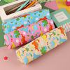 Cartoon cute children's pencil case, stationery for pencils with zipper for elementary school students, Korean style, Birthday gift