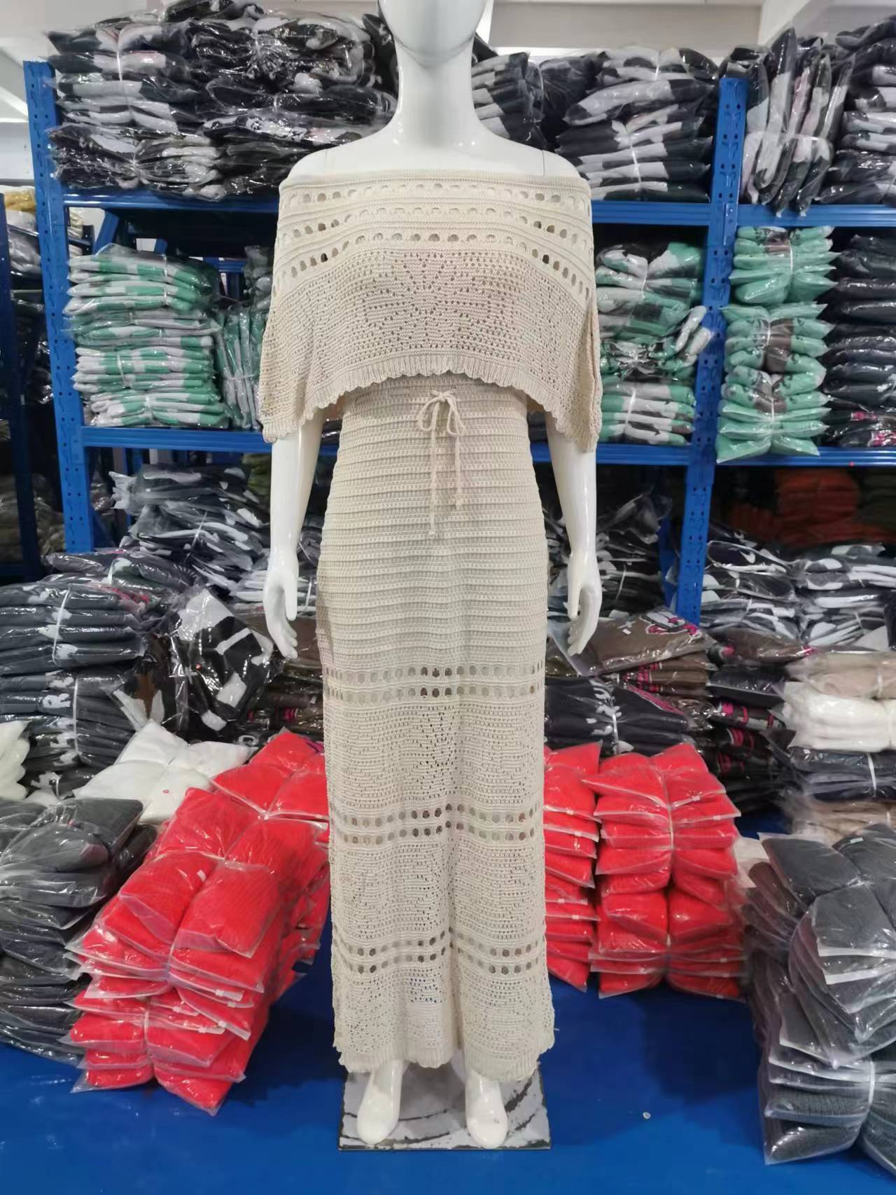 New Women'S Clothing, Fashionable And Casual, Hollow Lace-Up Shawl Dress, Long Dress. 29 Undefined