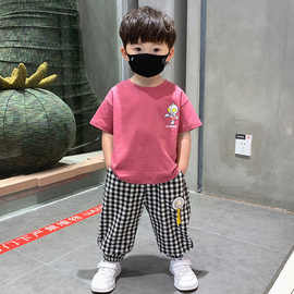 金典奥特曼男童夏季套装帅气夏装2024新款儿童装夏款短袖裤子衣服