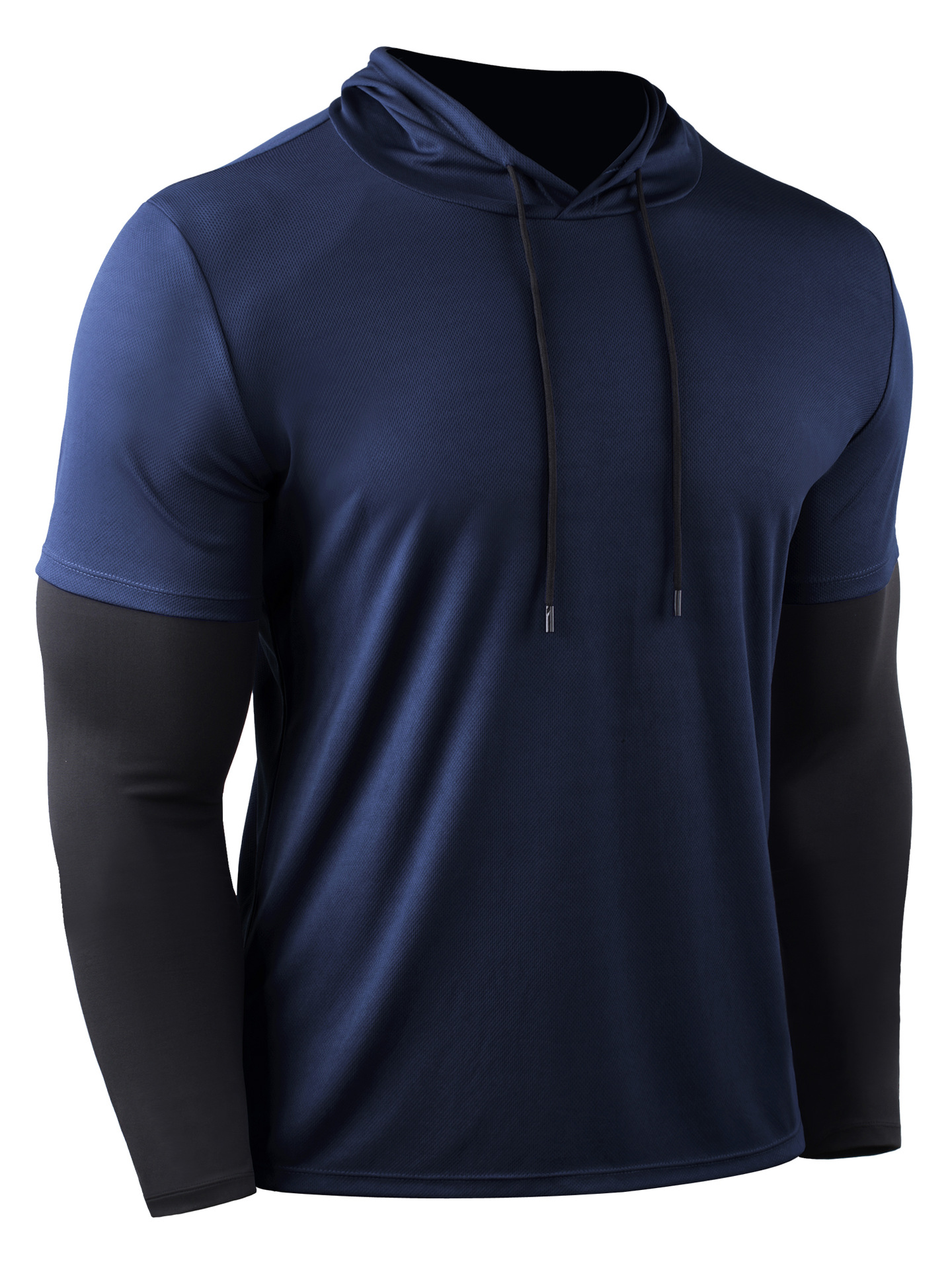 Falso suéter de dos piezas deportes de los hombres de cuello redondo marca de moda suelta más la ropa de los hombres de moda ins manga larga fitness Top ropa image 5