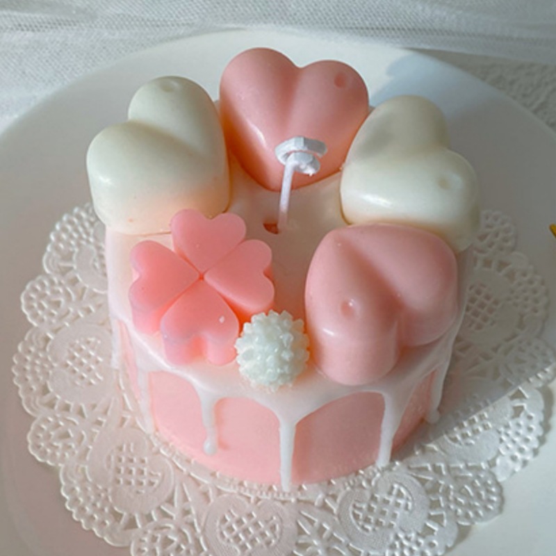 INS crema pastel de fresa aromaterapia vela galleta cumpleaños nicho avanzado regalo creativo romántico dormitorio caja de regalo