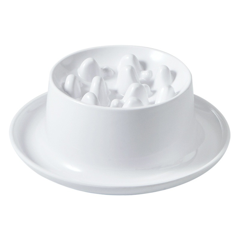 Antigolpes de melamina Slow Food Bowl gato perro protección del cuello perro tazón de comida para perros tazón de arroz para mascotas tazón de gato
