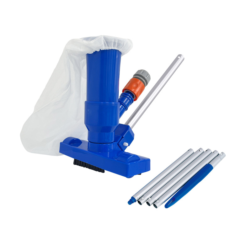 Factory direct supply jet vacuum kit swimming pool cleaning tool with 5 sections of 48 "/120cm aluminum rods