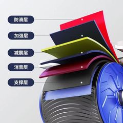 Abdominal Roller with Automatic Spring-Back Abdominal Exercise Fitness Equipment, Reclining Support Gadget, Men's Home Use Roller Abdominal Trainer