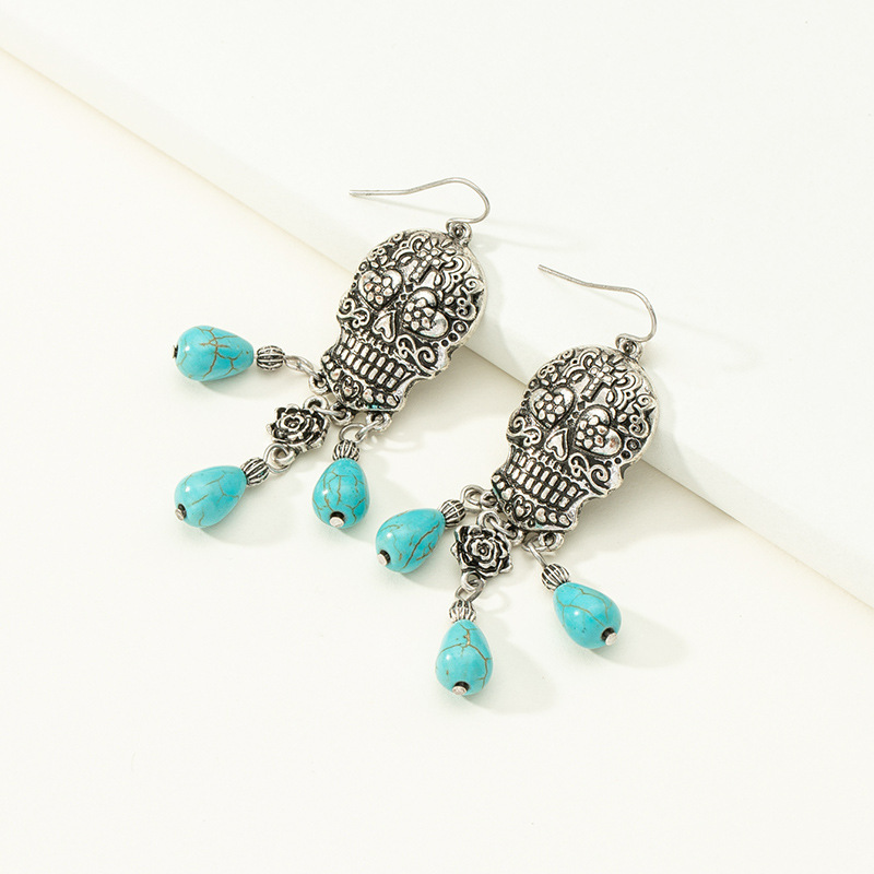 Earrings Classification Wedding, Travel Occasion Halloween Streetwear Water Droplets Plating Alloy No Inlaid Earrings