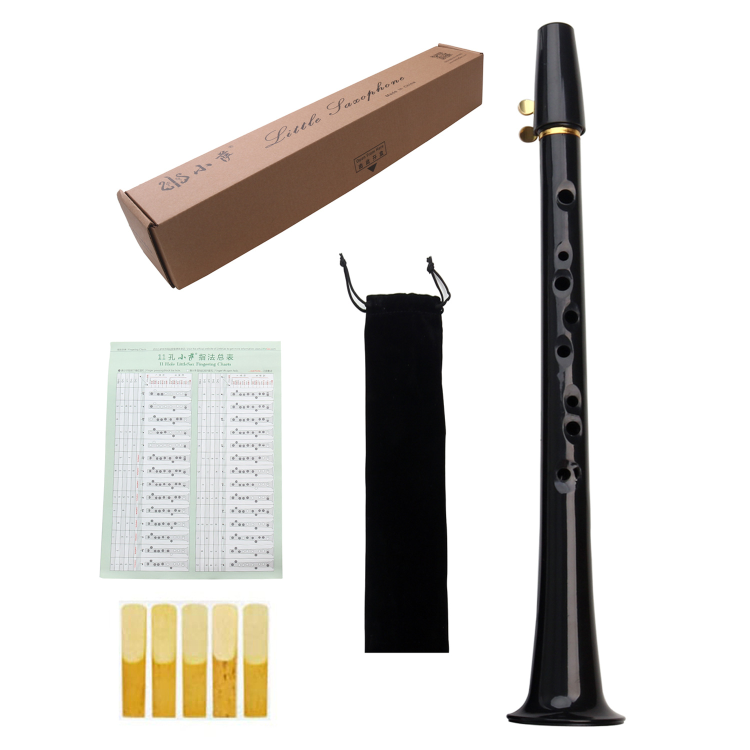 Campana boca bolsillo saxofón mini saxofón 11-agujero saxofón simple portátil saxofón C ajuste