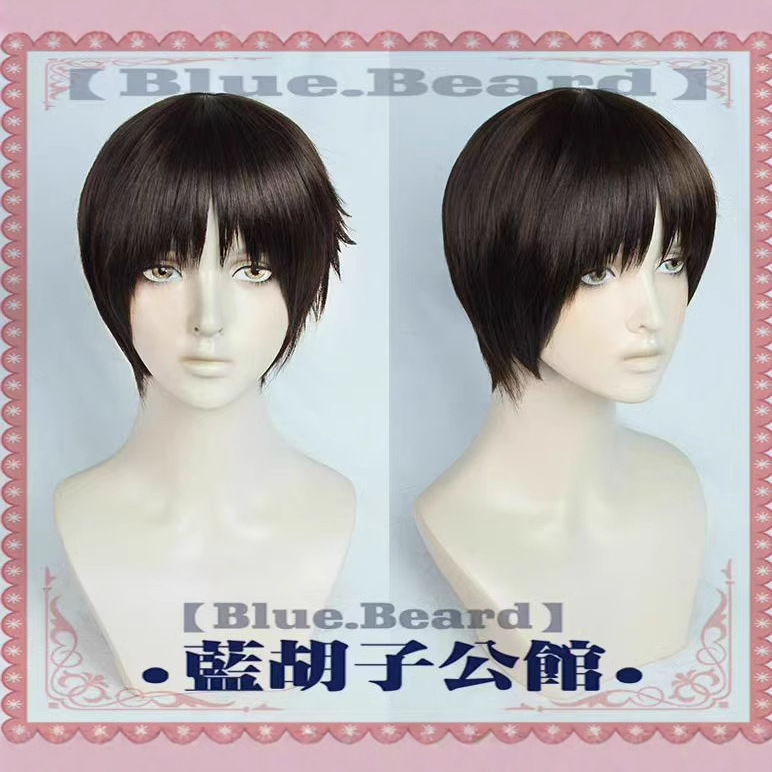 EVA Evangelion cos Wig Ikari Shinji Short Hair Anime Brown cosplay Wig