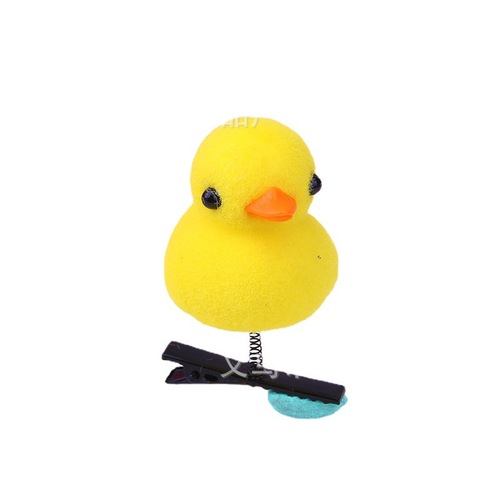 Sell cute yellow duck ear clips, heart rabbit spring clips, push peach heart yellow chick headbands, plush hair clips wholesale