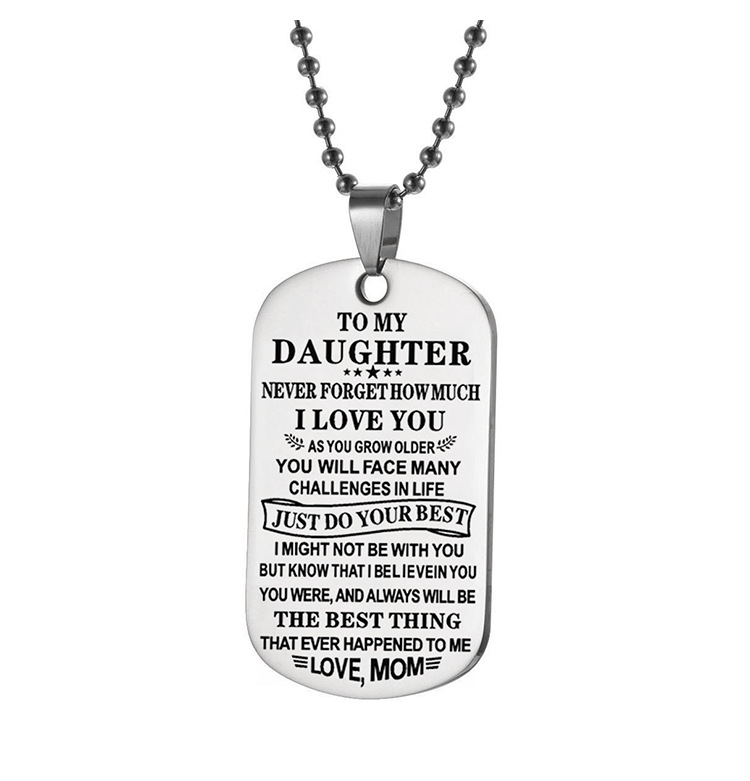 1 Piece Fashion Letter Stainless Steel Plating Unisex Pendant Necklace