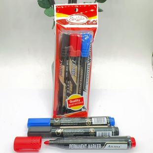 4Pcs Fine Head Erasable Whiteboard Pen Large Capacity Mixed Color