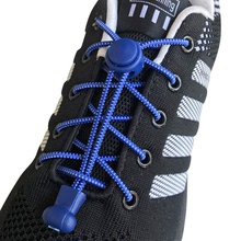 1 Pair Round Shoelaces Elastic Lazy Laces Young Men And跨境