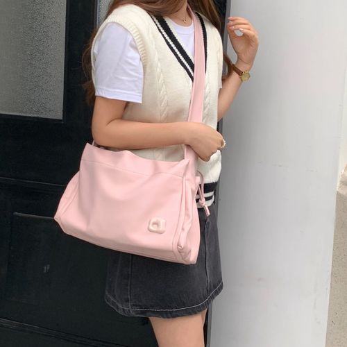 High-end tote bag 2024 new pink cute large-capacity crossbody bag this year's popular armpit bag wholesale