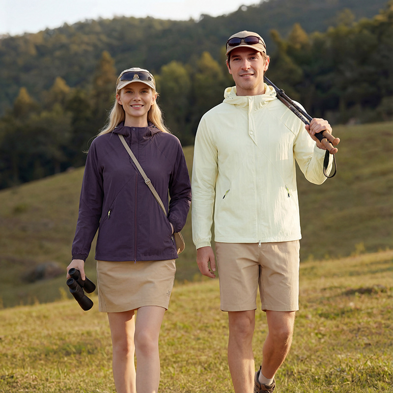 26 New Models of Mountain-Style Sun Protection Clothing for Men and Women, Outdoor Sports Anti-Uv Mountaineering and Hiking Skin Clothing, Light, Breathable and Trendy