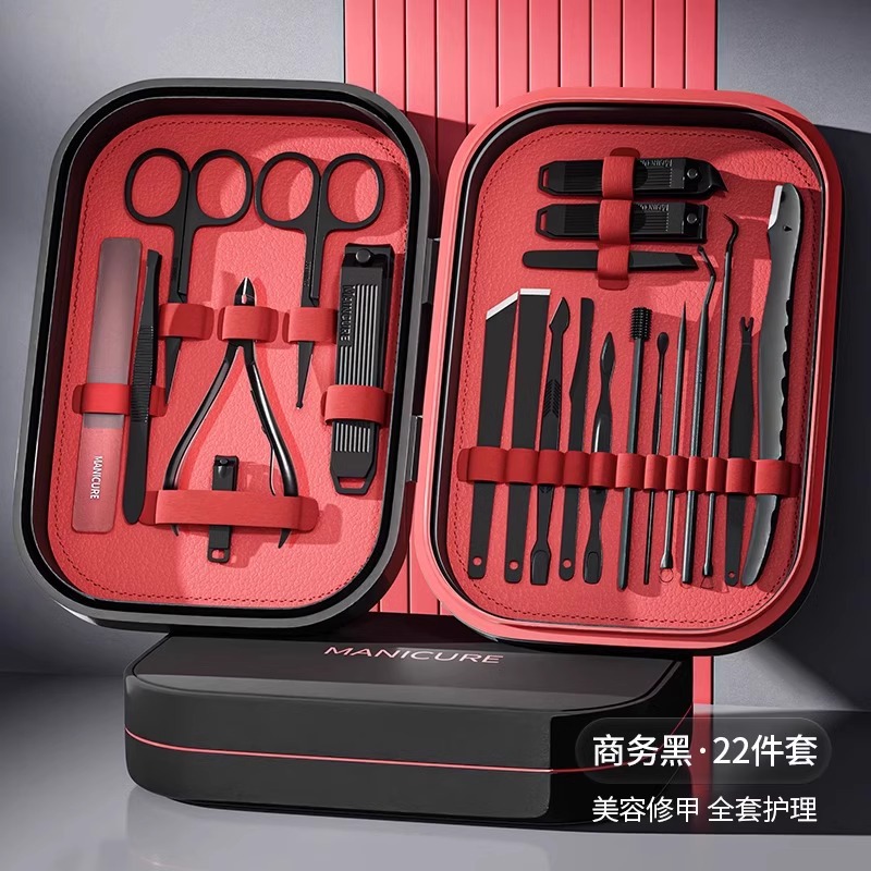 Herramientas de cuchillo de pie para hombres pedicura manicura cortadora de uñas empuje piel muerta en stock conjunto de pinzas de uñas profesionales