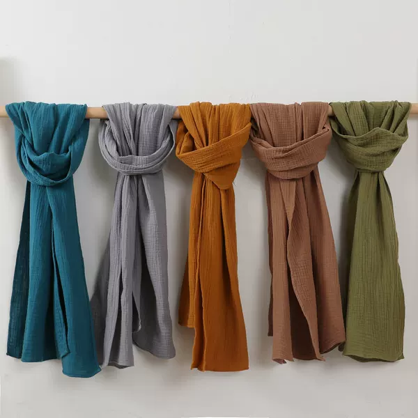 New Double-Layer Crepe Women's Scarf for Autumn