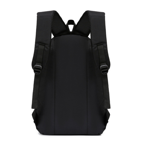 时尚新款商务通勤双肩包15.6寸大号简约黑色电脑背包中大学生书包