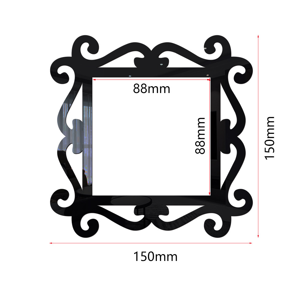 JM831-839 three-dimensional acrylic mirror switch sticker socket switch sleeve beautification decoration DIY_voghion.com
