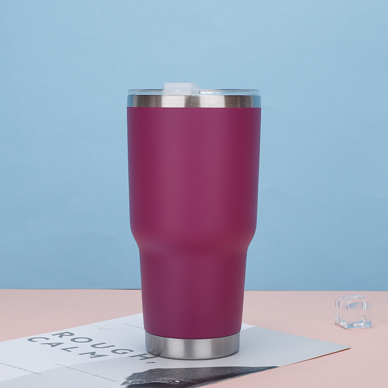 Taza de vacío de acero inoxidable 304 transfronterizo taza fría 30oz taza de coche taza de helado taza de cerveza taza de paja