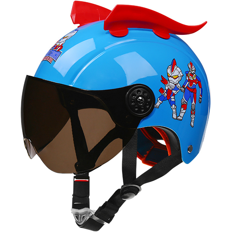 Foreign trade for the new national standard children's helmet four seasons boys and girls electric car helmet summer safety helmet for primary and secondary school students