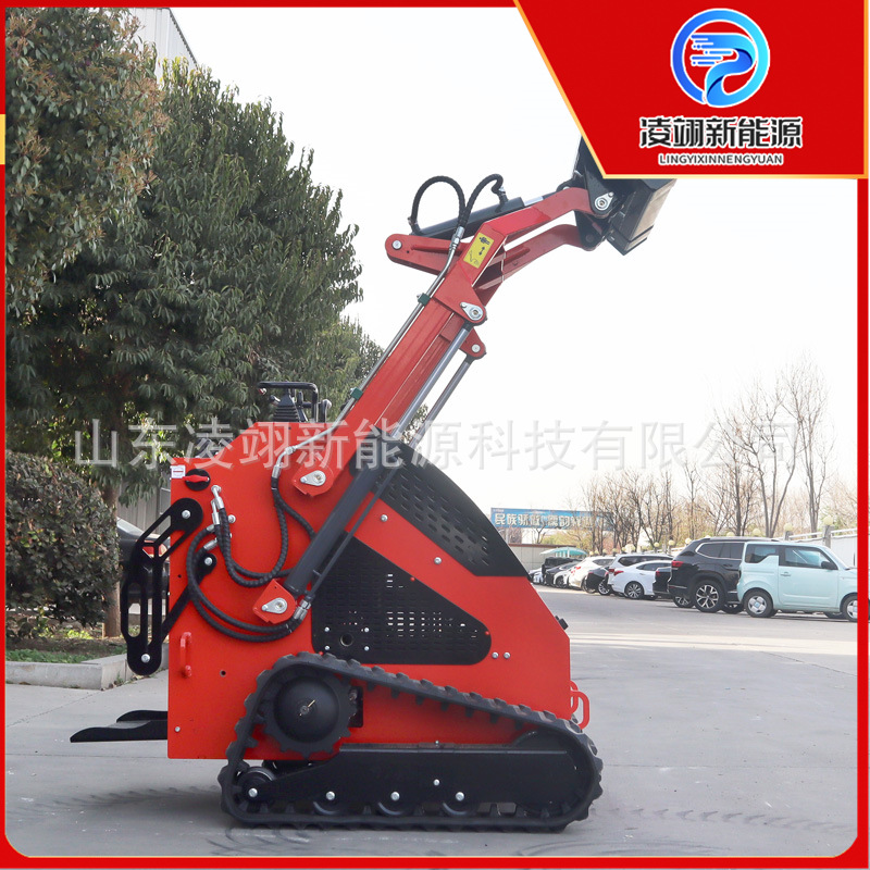 多功能滑移装载机爬坡力强适用多种复杂地形微型履带式小铲车