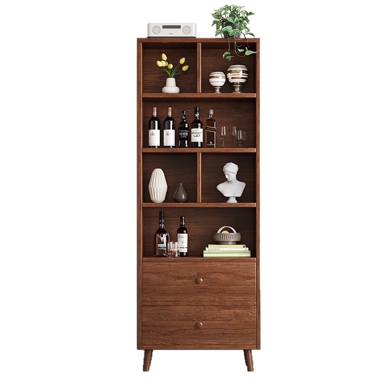 Estante de exhibición para té de estilo chino de madera maciza, pequeño gabinete multiusos, estante decorativo para sala de estar. image 6