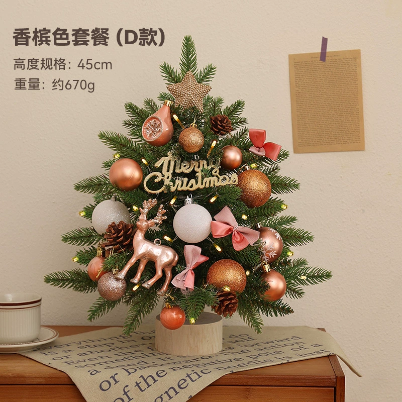 Mini Christmas Tree Pack, 30 / 45 / 60 cm, PVC or PE, 12 pcs per bundle
