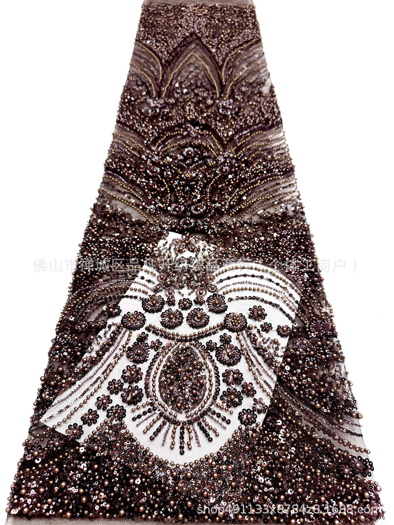 Nuevo vestido de novia de moda vestido de cena de moda tela de perlas brillante comercio exterior transfronterizo al por mayor