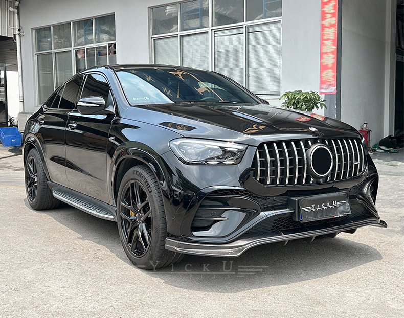 Suitable for 20-24 Mercedes-Benz Gle Modified Ld Front Lip and Rear Lip Brbs Front Shovel and Rear Lower Group 450 Carbon Fiber Surround